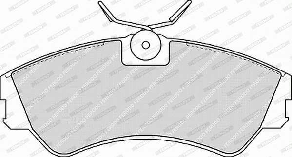 Brake Pad Set, disc brake (FVR785)