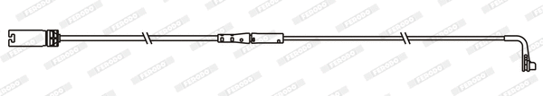 Warning Contact, brake pad wear (FWI370)