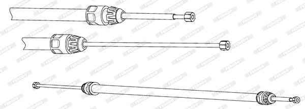 Cable Pull, parking brake (FHB432928)
