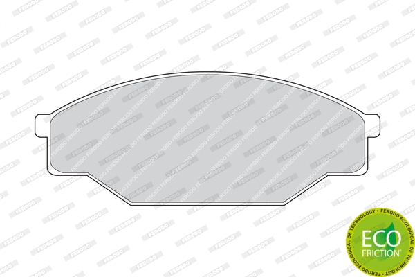 Brake Pad Set, disc brake (FDB318)