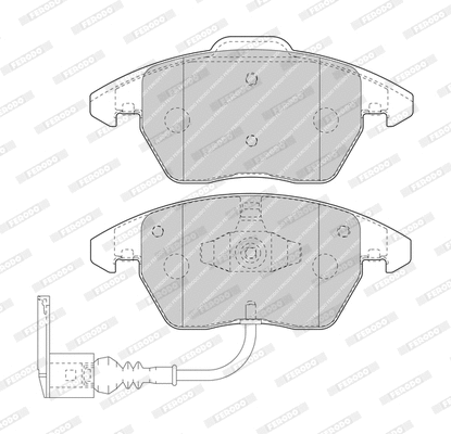 Brake Pad Set, disc brake (FDB1641-D)