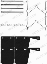 Accessory Kit, disc brake pad (FBA431)