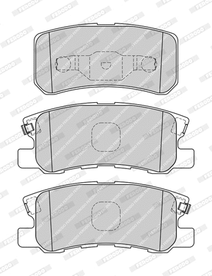 Brake Pad Set, disc brake (FDB1992-D)