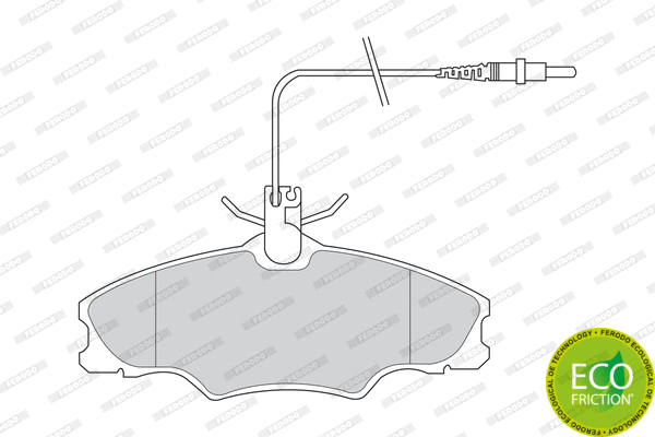 Brake Pad Set, disc brake (FDB1062)