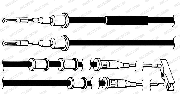 Cable Pull, parking brake (FHB432115)