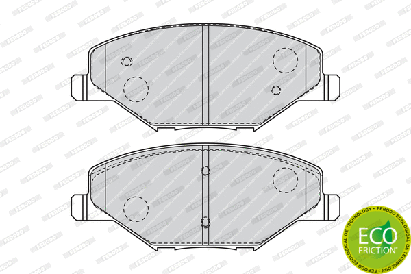 Brake Pad Set, disc brake (FDB4590)