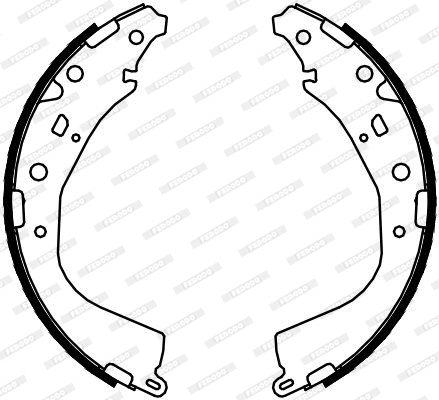 Brake Shoe Set, parking brake (FSB4065)