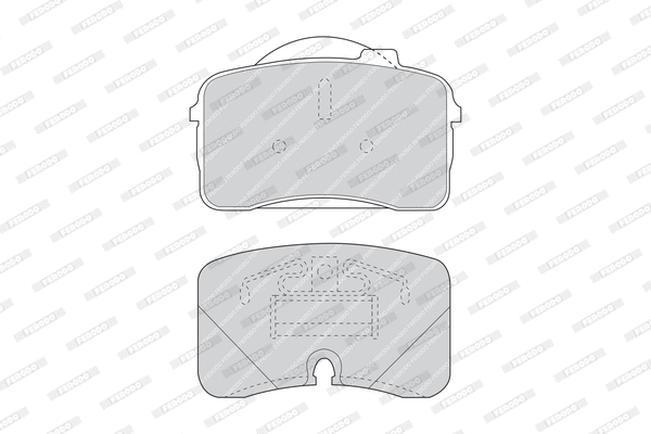 Brake Pad Set, disc brake (FDB855)