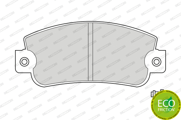 Brake Pad Set, disc brake (FDB346)