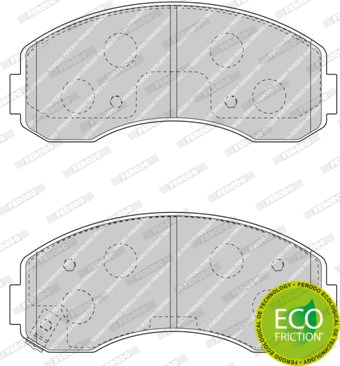 Brake Pad Set, disc brake (FDB4567)