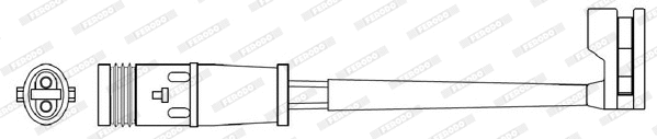 Warning Contact, brake pad wear (FWI311)