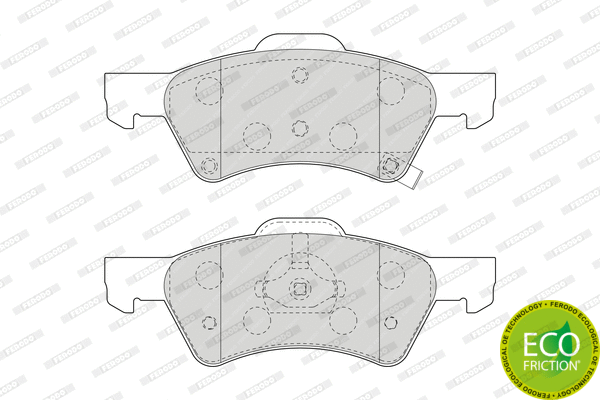 Brake Pad Set, disc brake (FDB1510)