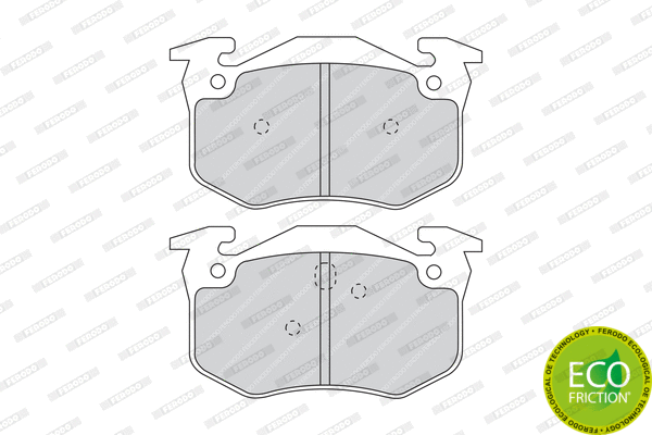 Brake Pad Set, disc brake (FDB877)