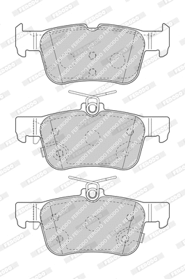 Brake Pad Set, disc brake (FDB4798)