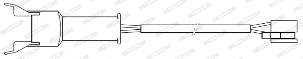 Warning Contact, brake pad wear (FWI313)
