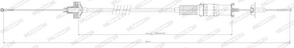 Cable Pull, clutch control (FCC422039)