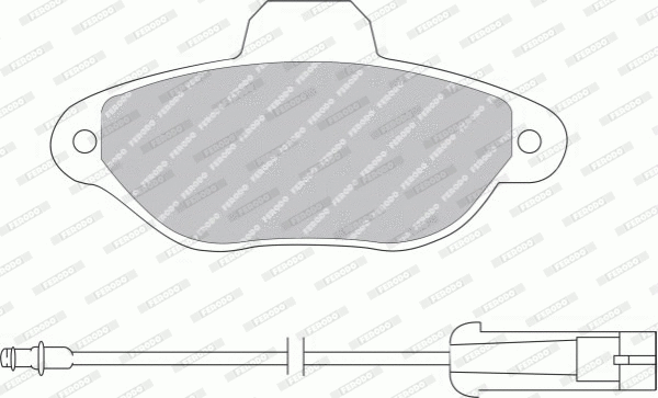 Brake Pad Set, disc brake (FDB925B)