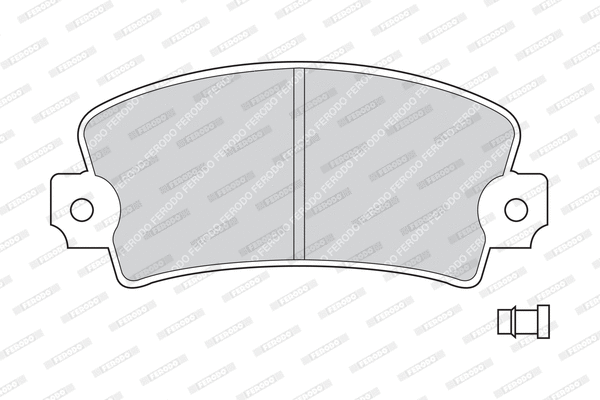 Brake Pad Set, disc brake (FDB361)