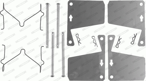 Accessory Kit, disc brake pad (FBA423)