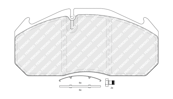 Brake Pad Set, disc brake (FCV760B)