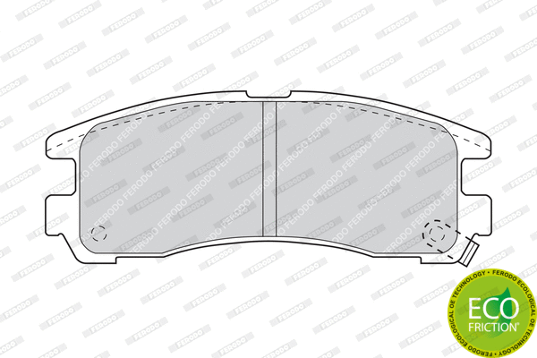Brake Pad Set, disc brake (FDB803)