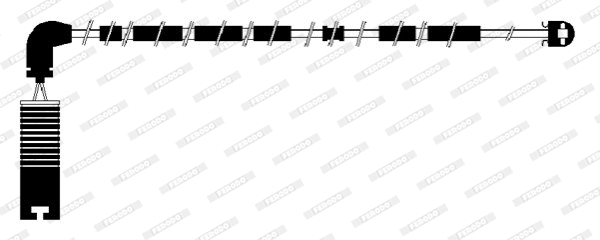 Warning Contact, brake pad wear (FWI286)