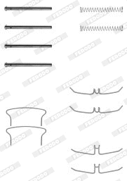 Accessory Kit, disc brake pad (FBA421)