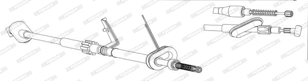 Cable Pull, parking brake (FHB434537)