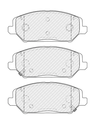 Brake Pad Set, disc brake (FDB5317)
