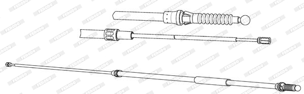 Cable Pull, parking brake (FHB433100)