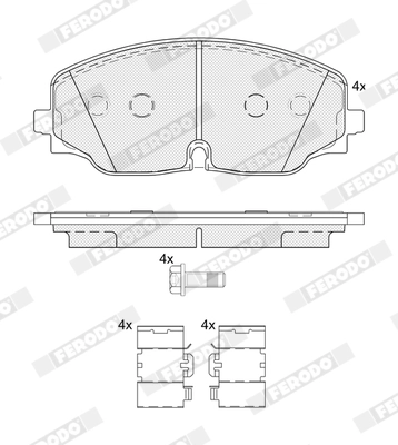 Brake Pad Set, disc brake (FDB5063)