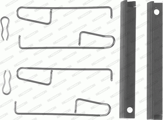 Accessory Kit, disc brake pad (FBA520)