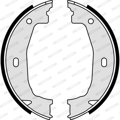 Brake Shoe Set, parking brake (FSB592)