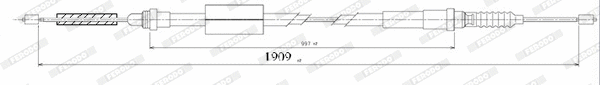 Cable Pull, parking brake (FHB432161)