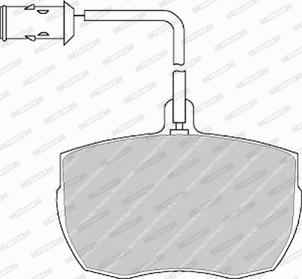 Brake Pad Set, disc brake (FVR656)