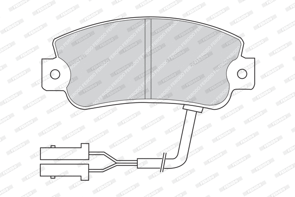 Brake Pad Set, disc brake (FDB442)