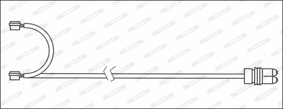 Warning Contact, brake pad wear (FWI341)