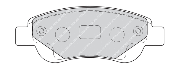 Brake Pad Set, disc brake (FDB1790G)