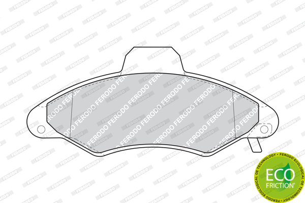 Brake Pad Set, disc brake (FDB1276)