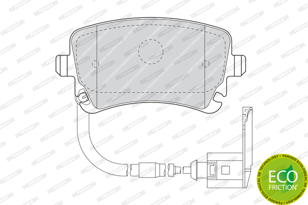 Brake Pad Set, disc brake (FDB1408)