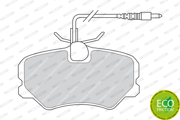 Brake Pad Set, disc brake (FDB999)