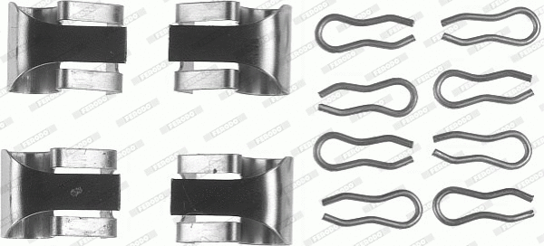 Accessory Kit, disc brake pad (FBA462)