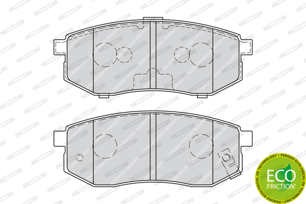 Brake Pad Set, disc brake (FDB1970)