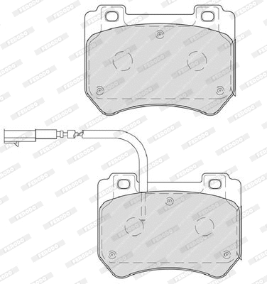 Brake Pad Set, disc brake (FDB4206)