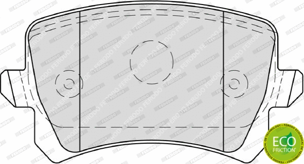 Brake Pad Set, disc brake (FDB4058)