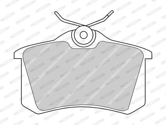 Brake Pad Set, disc brake (FDB541-D)