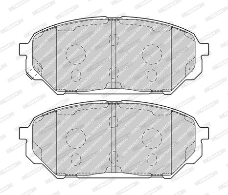 Brake Pad Set, disc brake (FDB4889)