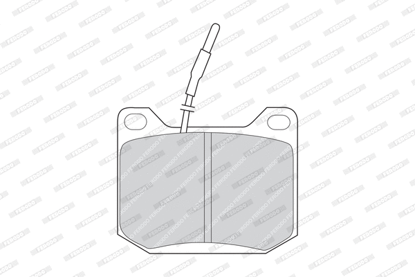 Brake Pad Set, disc brake (FDB42)