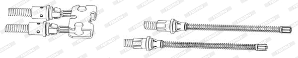 Cable Pull, parking brake (FHB433103)