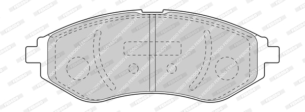 Brake Pad Set, disc brake (FDB1699-D)